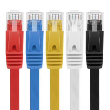 Cable de conexión plano Cat5e de muestra gratis