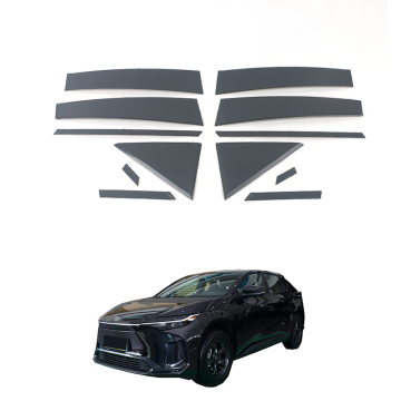 OEM Car Stainless Steel Exterior Trim Parts for 2022 Toyota BZ4X Chrome Window Kick Panels