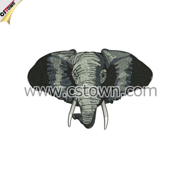 Elephant Embroidery Textile Patches