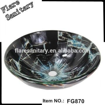 glass wash basin price/glass sink/glass washbasin