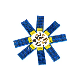 Hard alloy guide pads.