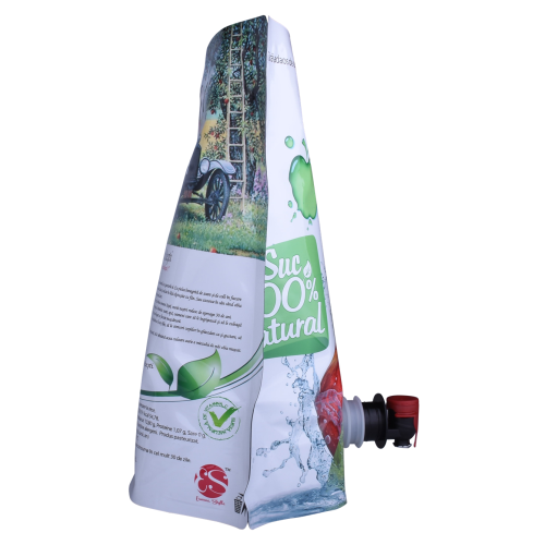 tear notch plastic zippered recycling juice packing bag