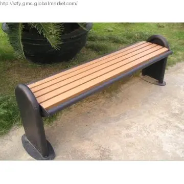 Recycling Plastic Wood Public Seat, HDPE Made, Detachable Bench