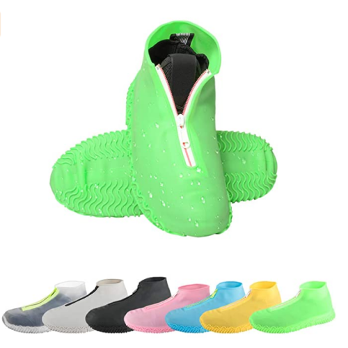 100% Elastic Silicone Chuva Zipper Shoe Covers