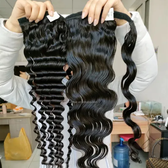 Black Unprocessed Natural Brazilian Yaki Human Hair Ponytail Extension 100g Full Ponytail Wig Hair Clip