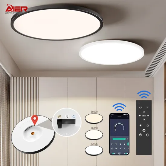 Ultra Slim Round Ceiling Lamp 3CCT LED for Bedroom and Living Room