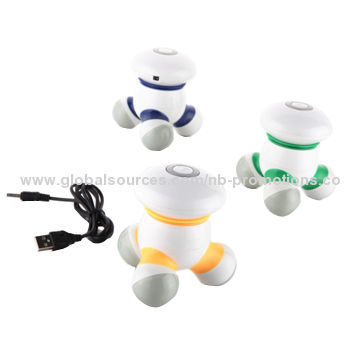 Mini electronic massager, dual power