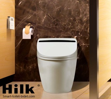 bathroom automatic hot cleaning and drying of siphon smart seat toilet