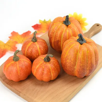 Pumpkin Foam Pumpkins: Simulated Decorations for Halloween and Thanksgiving