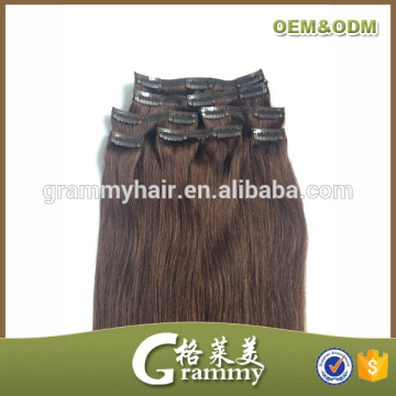 No tangle no shed factory wholesale cheap remy triple weft clip in hair extension