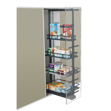 Kitchen pull-out anti-slip soft closing storage cabinet