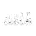 500 مل قارورة مخروطية عريضة الرقبة Erlenmeyer Flask 11200500