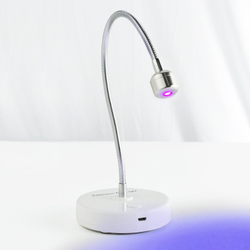 Portable Mini UV LED Nail Lamp with Adjustable Hose for Salon and Home Use