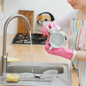 Brosse de bouteille éponge à manche à longue poignée en acier inoxydable en gros