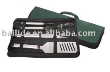 2017 High Quality Convenient Carry Type Stainless Steel Durable BBQ Cooking Tools Sets For Barbecue