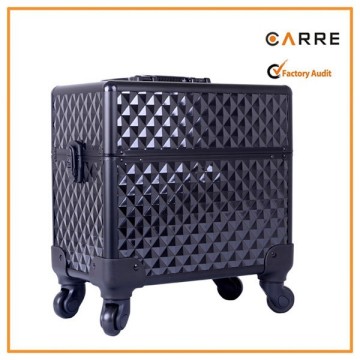 360 degree rollling professional makeup case wheels