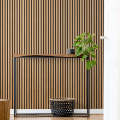 Real wood slat panel Sound absorbing polyester acoustic board Manufactory