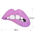 Mundpflaster Lippenpaillettenpflaster Gestickt