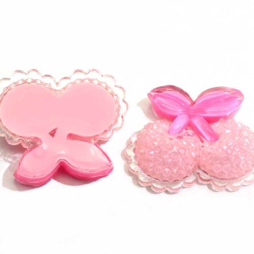 Flat Back Strawberry Cherry Mini Cabochon 100 stks / zak Meisjes Kleding Accessoires Handgemaakte Ambachten Kralen Spacer