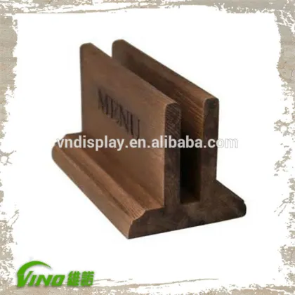 Handmade Creative Menu Holders Reataurant Menu Display ,Stand Menu Board