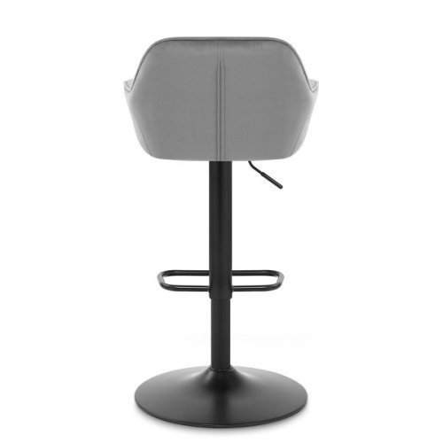 Velvet liftable armrest bar chair