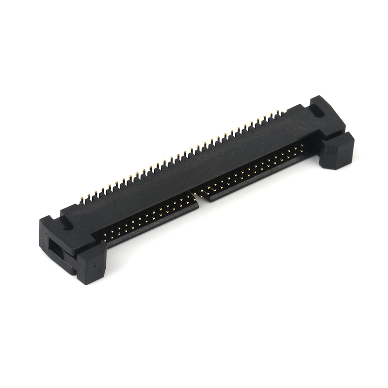 Short ear buckle black Box Header 1.27mm