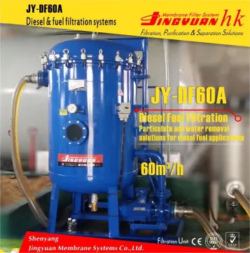 Large flow diesel oil purifier system for oil refinery with polymer membrane