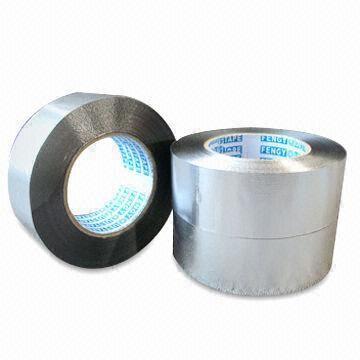 80-micron Aluminum Foil Tapes with 2.5cm Initial Adhesion, without Backing Paper