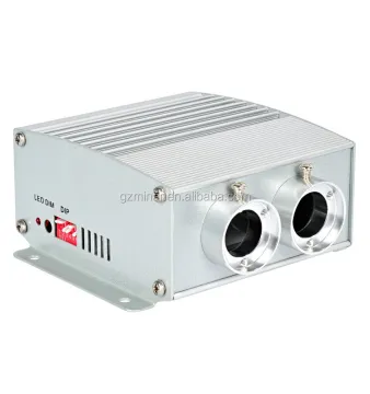 Dual Interface 12W Fiber Optic Light Star Sky Projector Lamp for Ceiling Kit