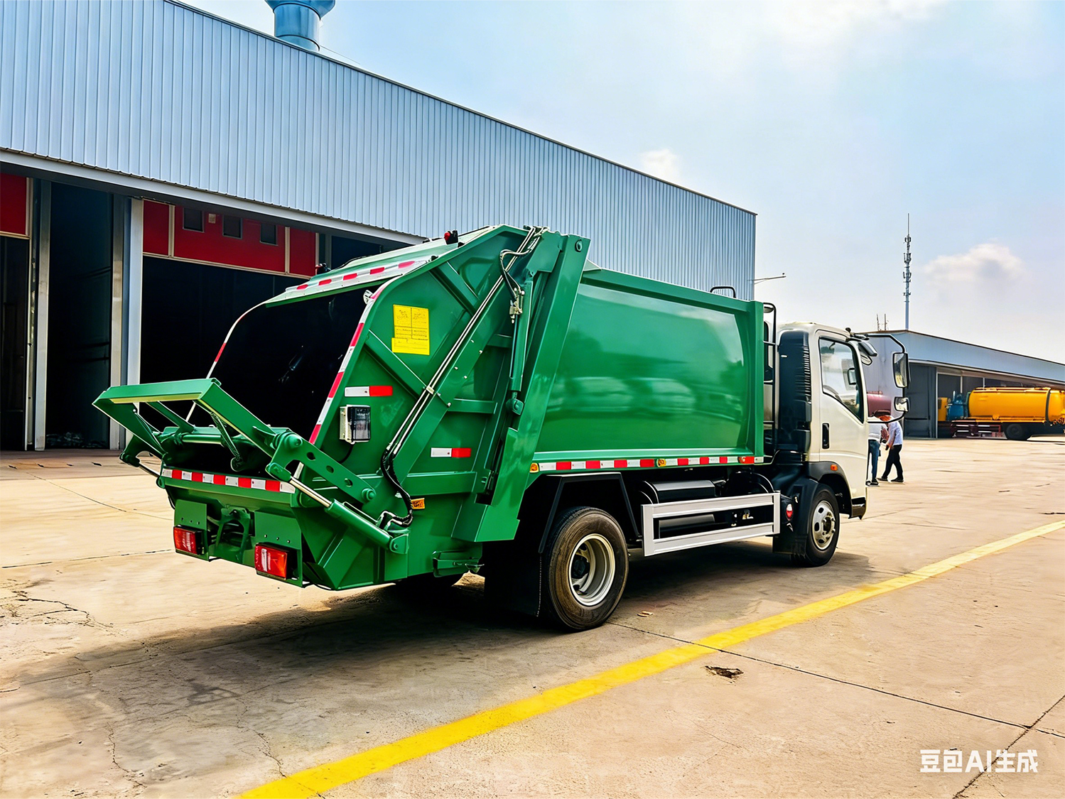 waste management recycling truck