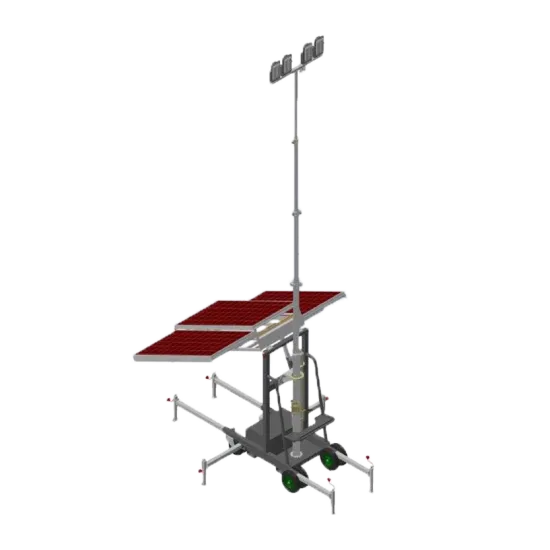 Innovative and rugged LED solar lighting tower