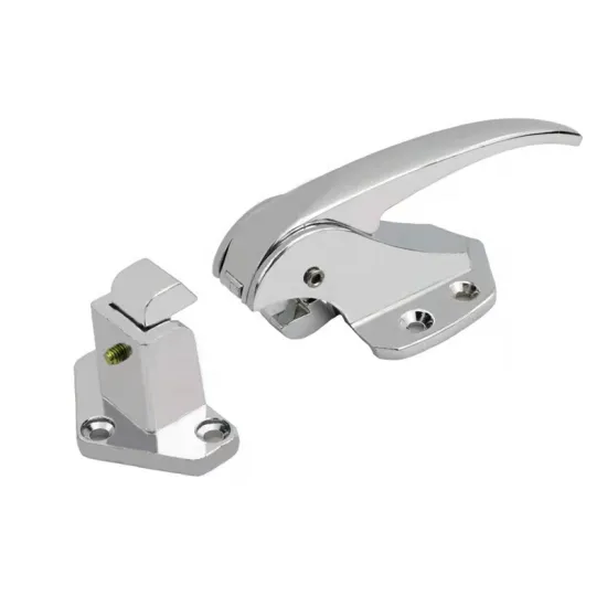 Chrome Plated Cam-Lift Safety Latch for Cold Room Door Locking Lever Freezer Door Handle