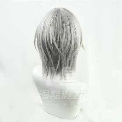 Hinano Mori Shibu cosplay wig-Silver gray