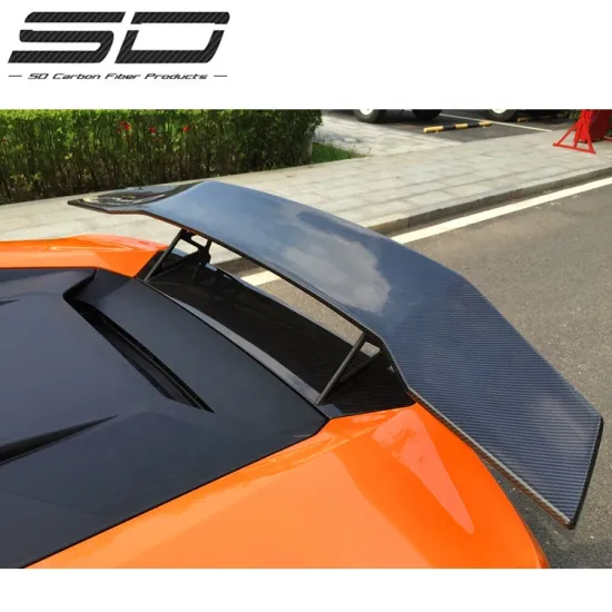 SD Dry Carbon Fiber Rear Trunk Spoiler for Lamborghini Huracan LP610 EVO