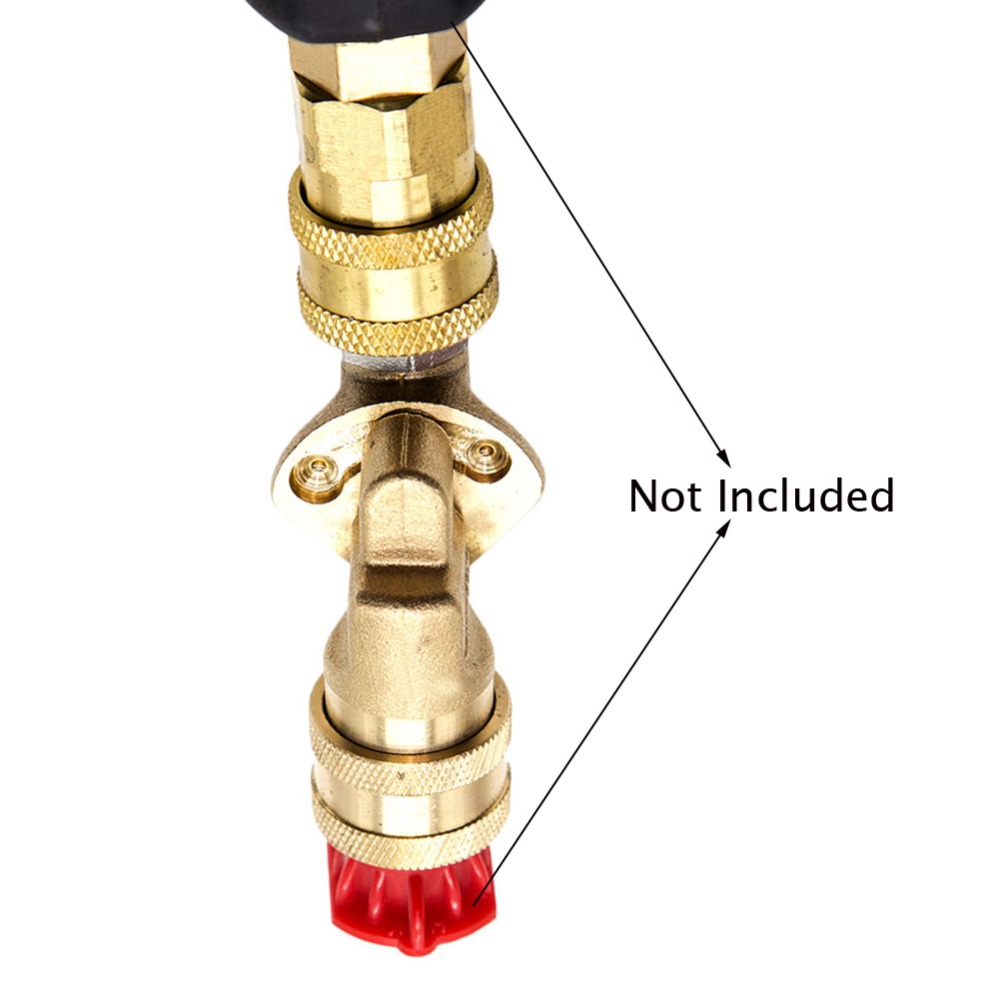 7 Punkt G1 / 4 Messingadapter für Autowäsche, Metall -Schnellanschluss, Pistolenfass, Zubehör für Hochdruck -Waschmaschine, Clean Blind