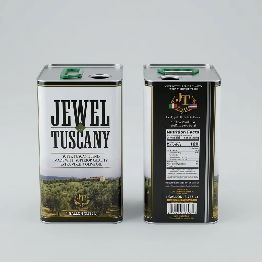 konson olive oil tin cans
