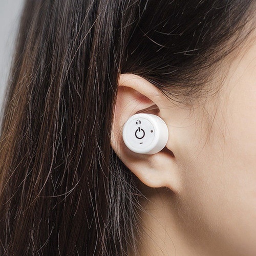 White Waterproof Bluetooth Earphone