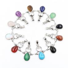 Collier aile d&#39;ange pendentif en cristal de guérison collier de pierres précieuses d&#39;équilibre de chakra pour femmes