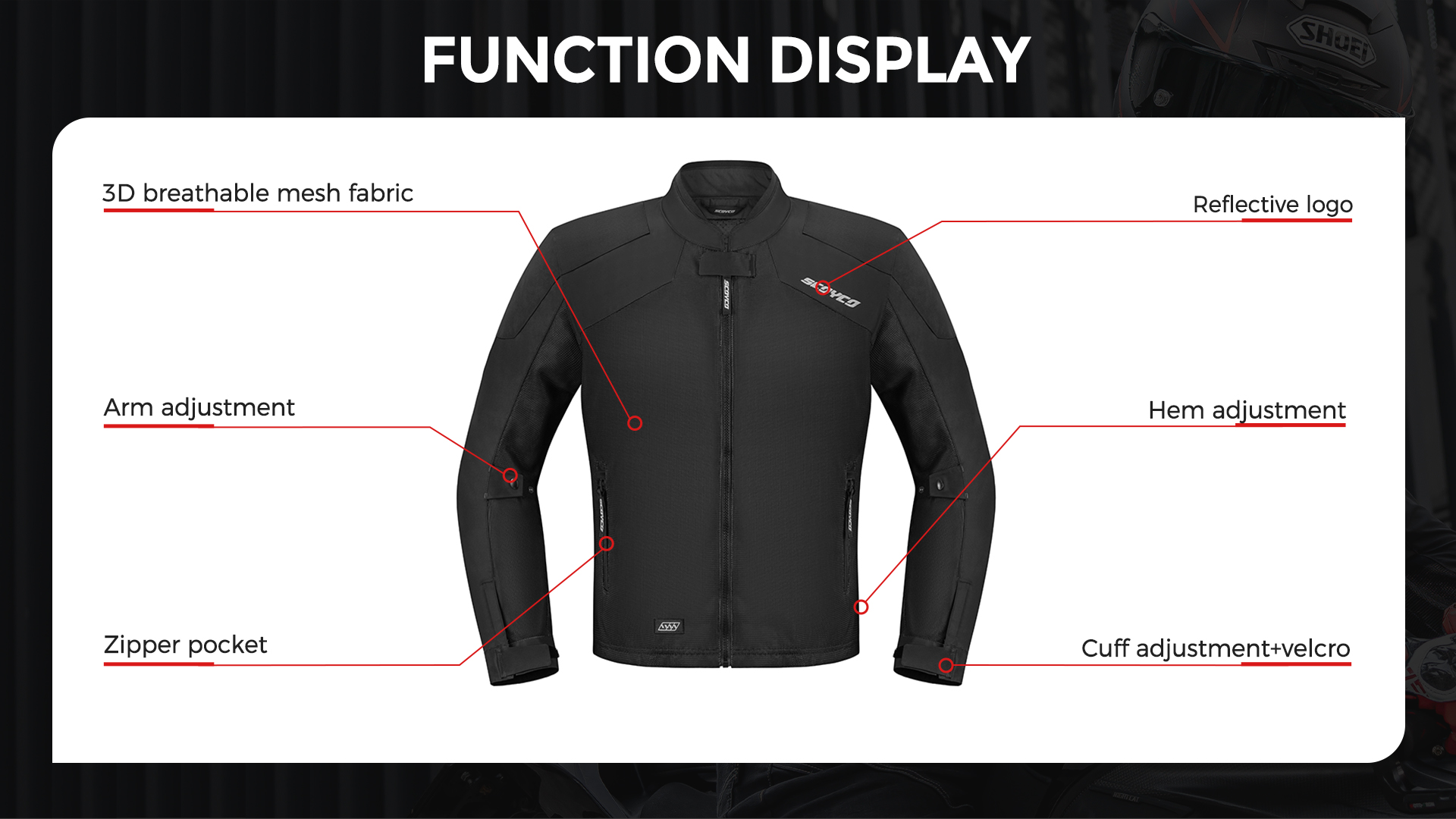 lightweight motor jacket