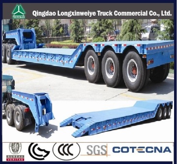 3 Axles Detachable Low Bed Semi Trailer