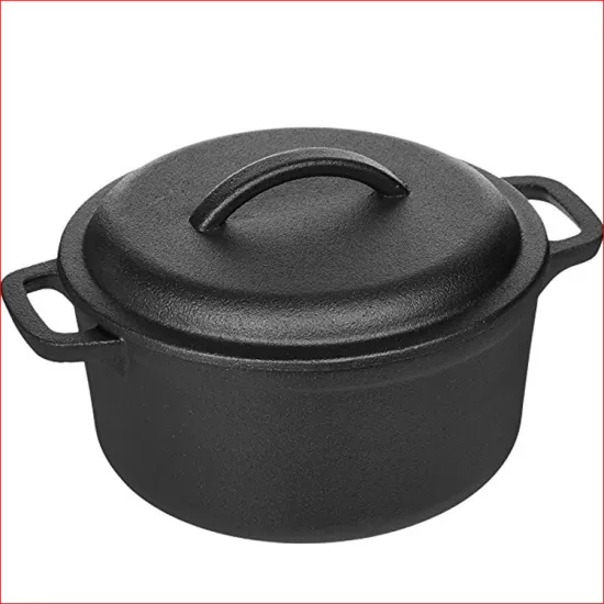 wholesale Camping Cookware Kitchen Tools Mini Oval Cast Iron Camp Dutch Oven with lid