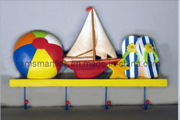 Ocean Souvenir Gifts Gancho De pared, Resin Stone Wall Hanging Hook Regalos