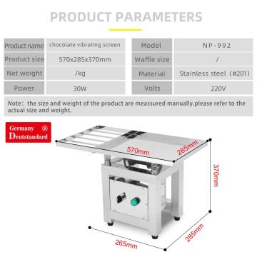 Commercial machine tabletop vibrating table for chocolate maker