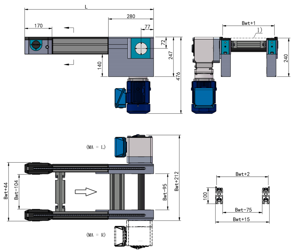 AC2/H Roller Chain Conveyor Design