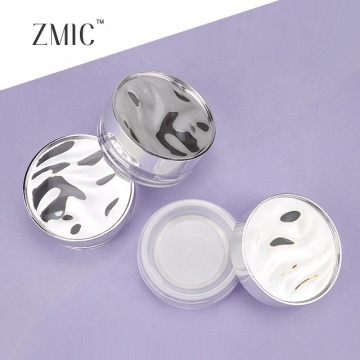 Innovative 6g Round Silver Loose Powder Refill Container