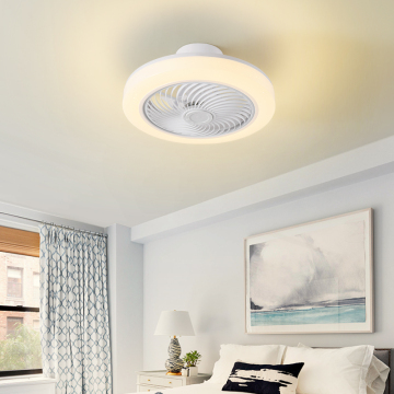 Modern Changeable LED Ceiling Lamp with Remote and Fan