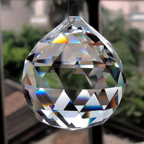 Hot sale decorative crystal ball with hole for light