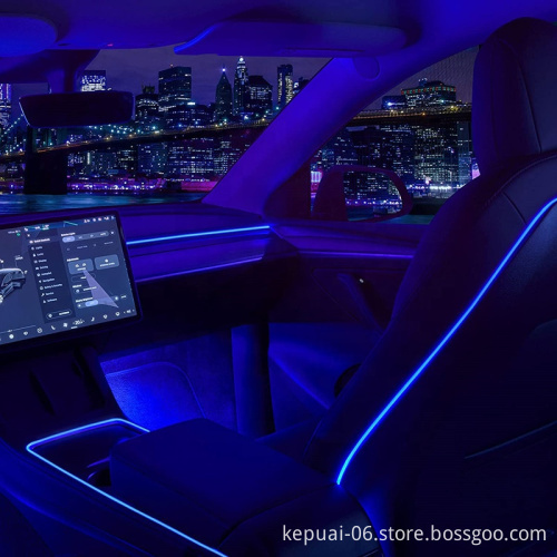 Wireless LED Strip Light for Car Dashboard Ambient Lighting