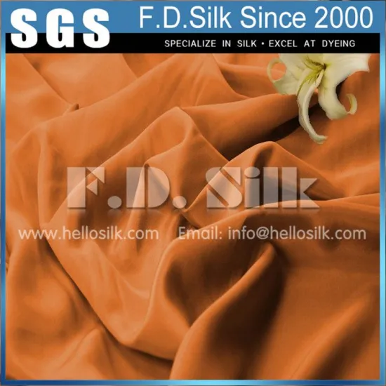 12MM Silk Crepe De Chine Width 45" Coffee No.25 Color