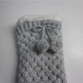 Ladies Fashion Pompom Knit Floor Socks